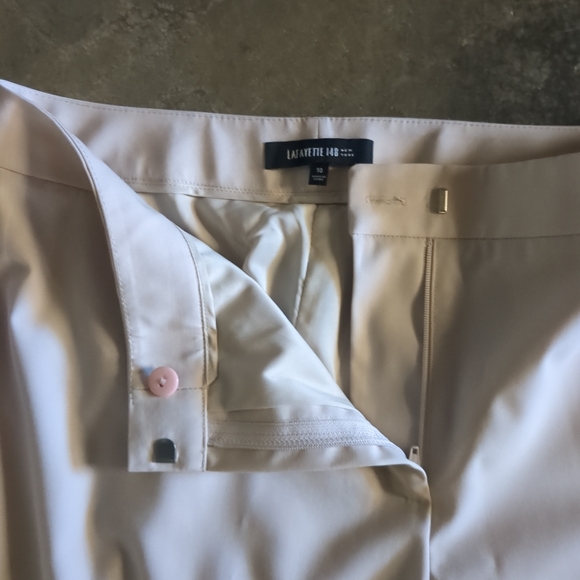Lafayette 148 Beige Menswear Dress Pants 10 - Picture 5 of 11
